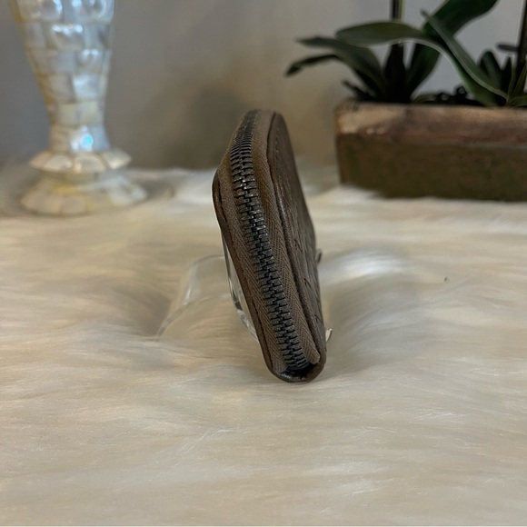 Bottega Veneta Intrecciato Lambskin Zip Around Coin Wallet Purse Card Holder - Picture 4 of 8